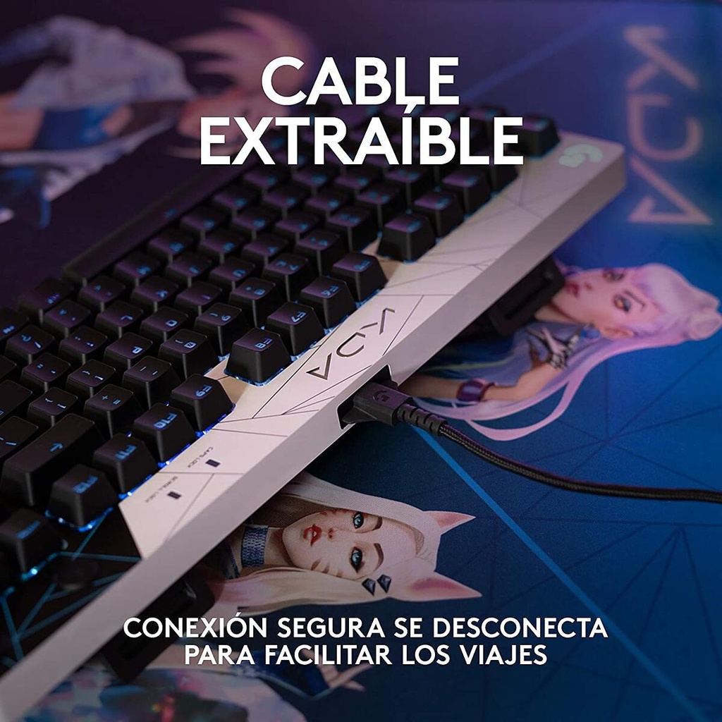 Teclado Gaming Mecánico Logitech G Pro K/DA