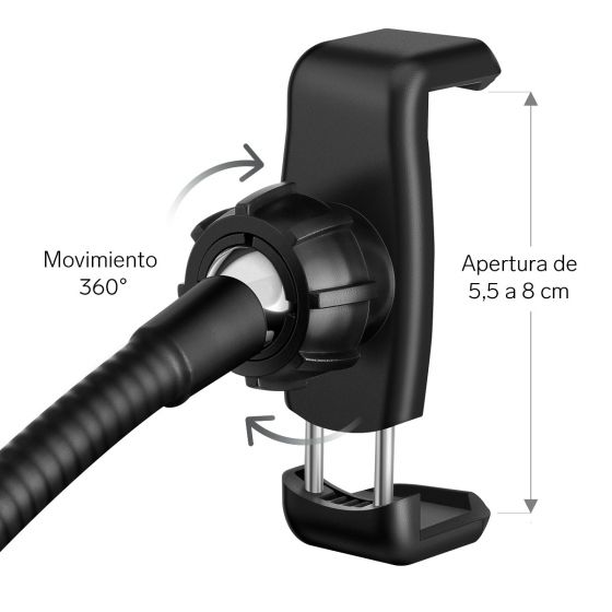 Aro de Luz con Soporte para Celular Steren MOV-037