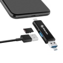 Lector microSD/ USB 3 en 1 OTG Steren USB-685