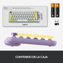 Teclado Mecánico Bluetooth Logitech Pop Keys Daydream Morado