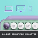 Teclado Mecánico Bluetooth Logitech Pop Keys Daydream Morado