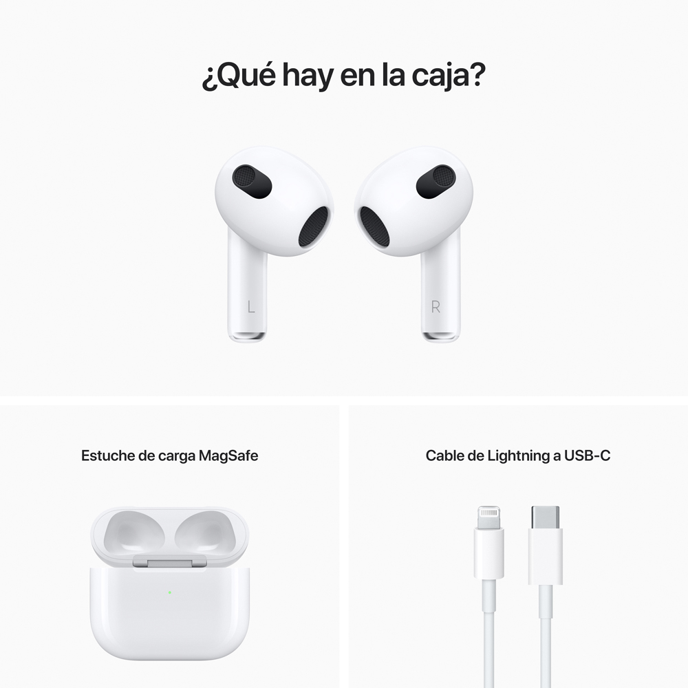 Audífonos Bluetooth Apple AirPods (3ra. Generación)