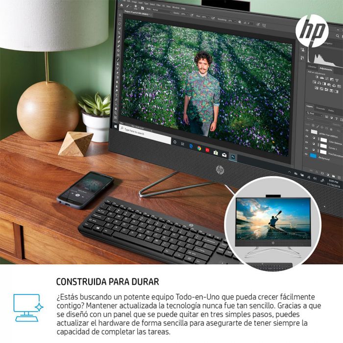 Computadora de Escritorio Todo en Uno HP 22-dd0547la