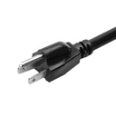 Cable de alimentación para laptop con enchufe NEMA de 3 clavijas a conector hembra de 3 ranuras XTC-210 XTECH