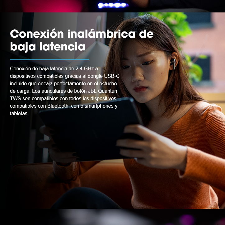 Audífonos Bluetooth JBL Quantum TWS