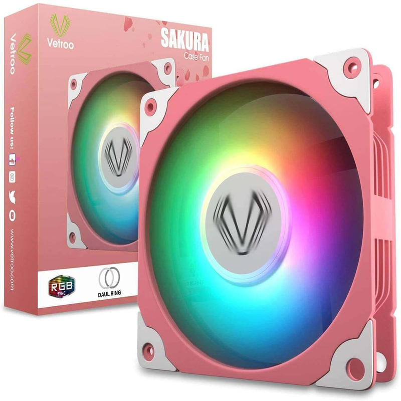 ​Ventilador ARGB Vetroo Sakura VT-FAN-SA120