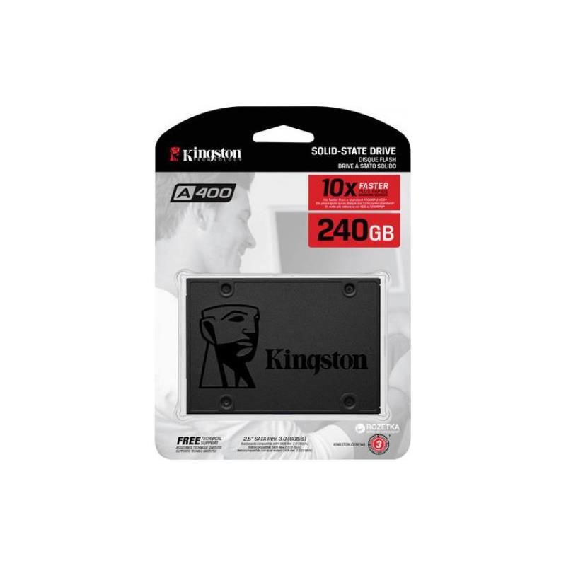 Unidad de Estado Sólido 2.5" Kingston A400 de 240 GB