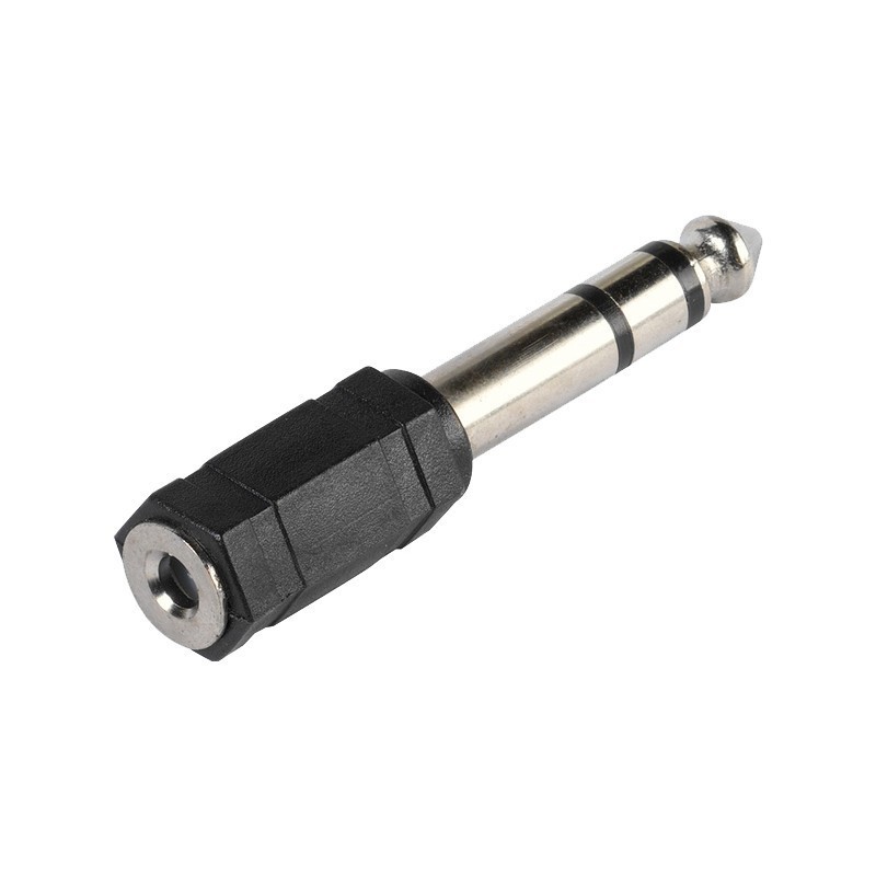 Adaptador de Jack 3,5mm Hembra a Plug 6,3mm Macho Steren