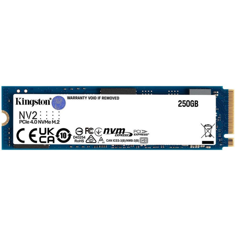 Unidad de Estado Sólido M.2 NVMe Kingston NV2 de 250 GB