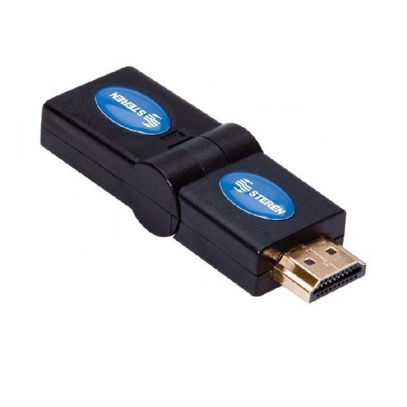 Adaptador Steren HDMI Macho a HDMI Hembra con Ángulo Ajustable