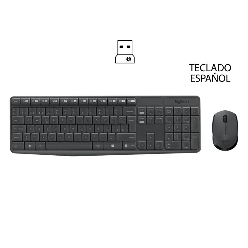 Teclado + Mouse Inalámbricos Logitech MK235