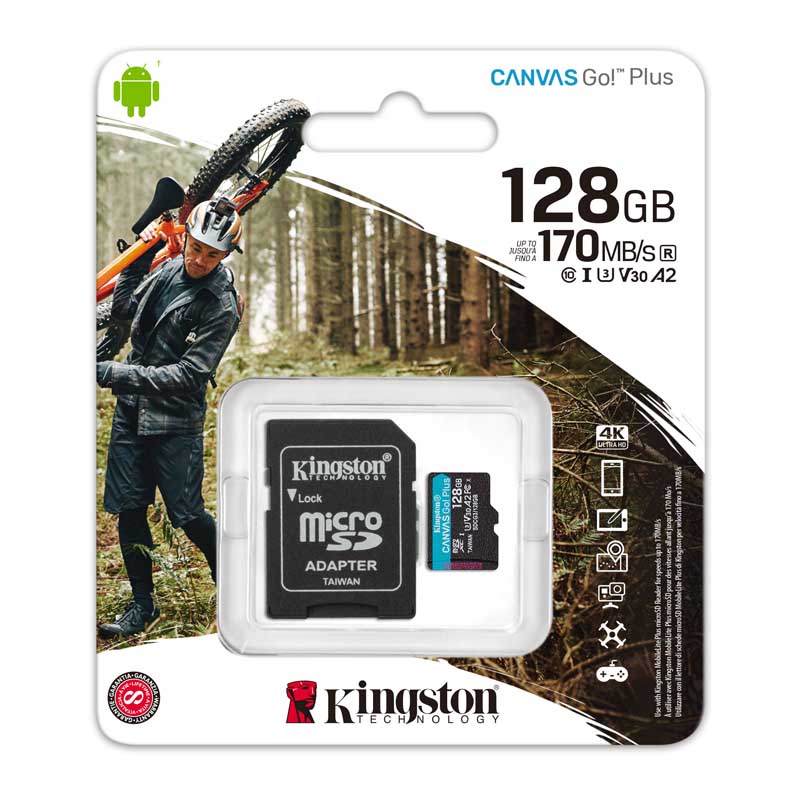 ​Memoria MicroSDXC Kingston Canvas Go! Plus de 128 GB