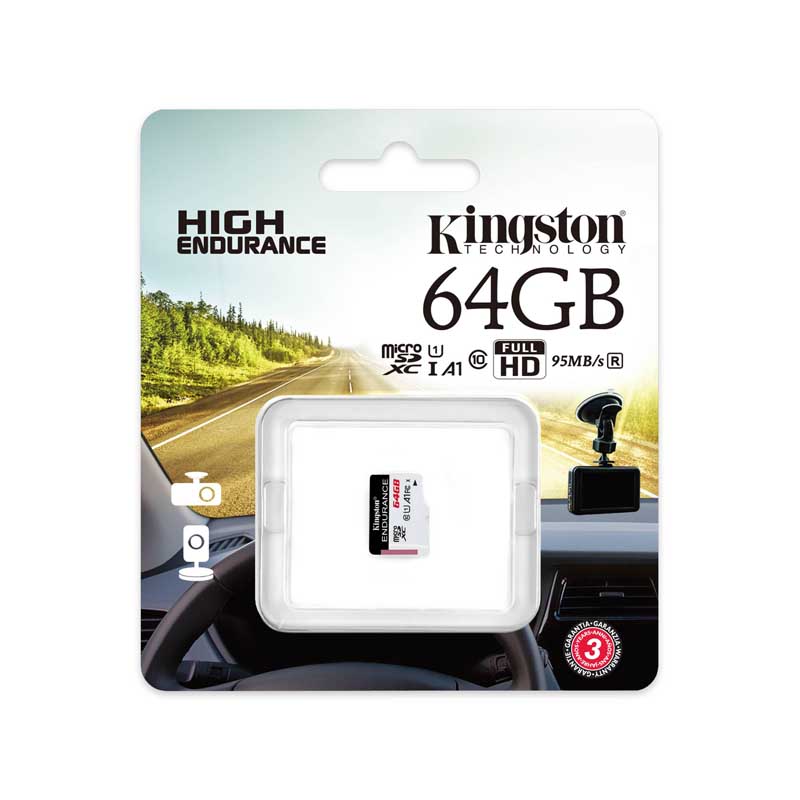 ​Memoria MicroSDXC Kingston High Endurance de 64 GB​