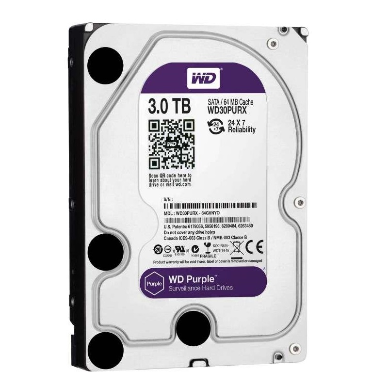 Disco Duro Interno de 3.5" de 3 TB Western Digital Purple