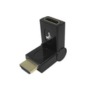 Adaptador Xtech HDMI Macho a HDMI Hembra con Ángulo Ajustable