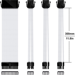 [X002F1NC35] Cables Blancos de Extensión de PSU Ezdiy-Fab