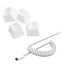 [RC21-01490900-R3M1] ​Conjunto de Teclas Razer Mercury White PBT Keycap + Cable en Espiral