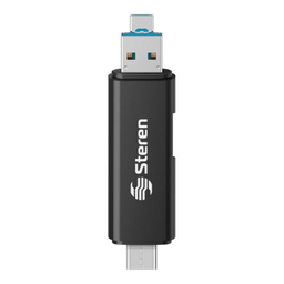 [USB-685] Lector microSD/ USB 3 en 1 OTG Steren