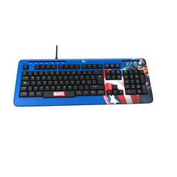 [XTK-M401CA] ​Teclado Xtech con Cable Marvel Captain America