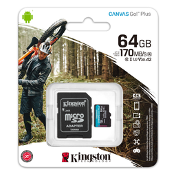 [SDCG3/64GB] ​Memoria MicroSDXC Kingston Canvas Go! Plus de 64 GB